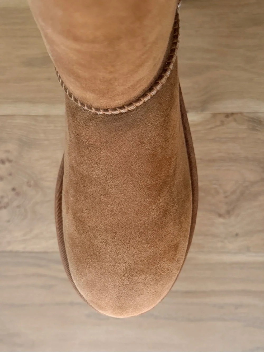 UGG Classic Tall II Shearling Boots Chestnut Brown Cozy Winter Wms 8 Like New